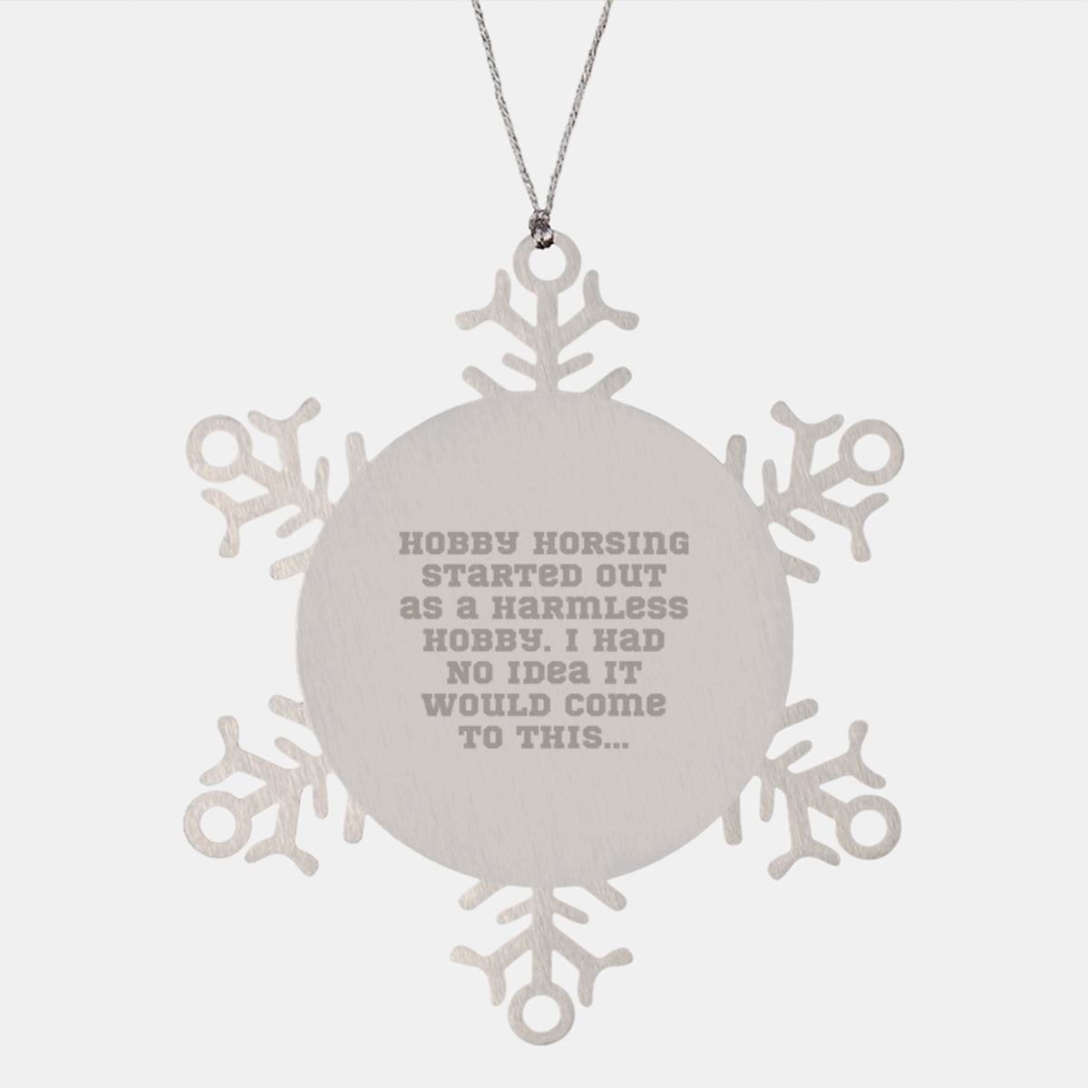 Hobby Horsing Snowflake Ornament Gifts from Men to Women Friends Coworkers Family - Image 1
