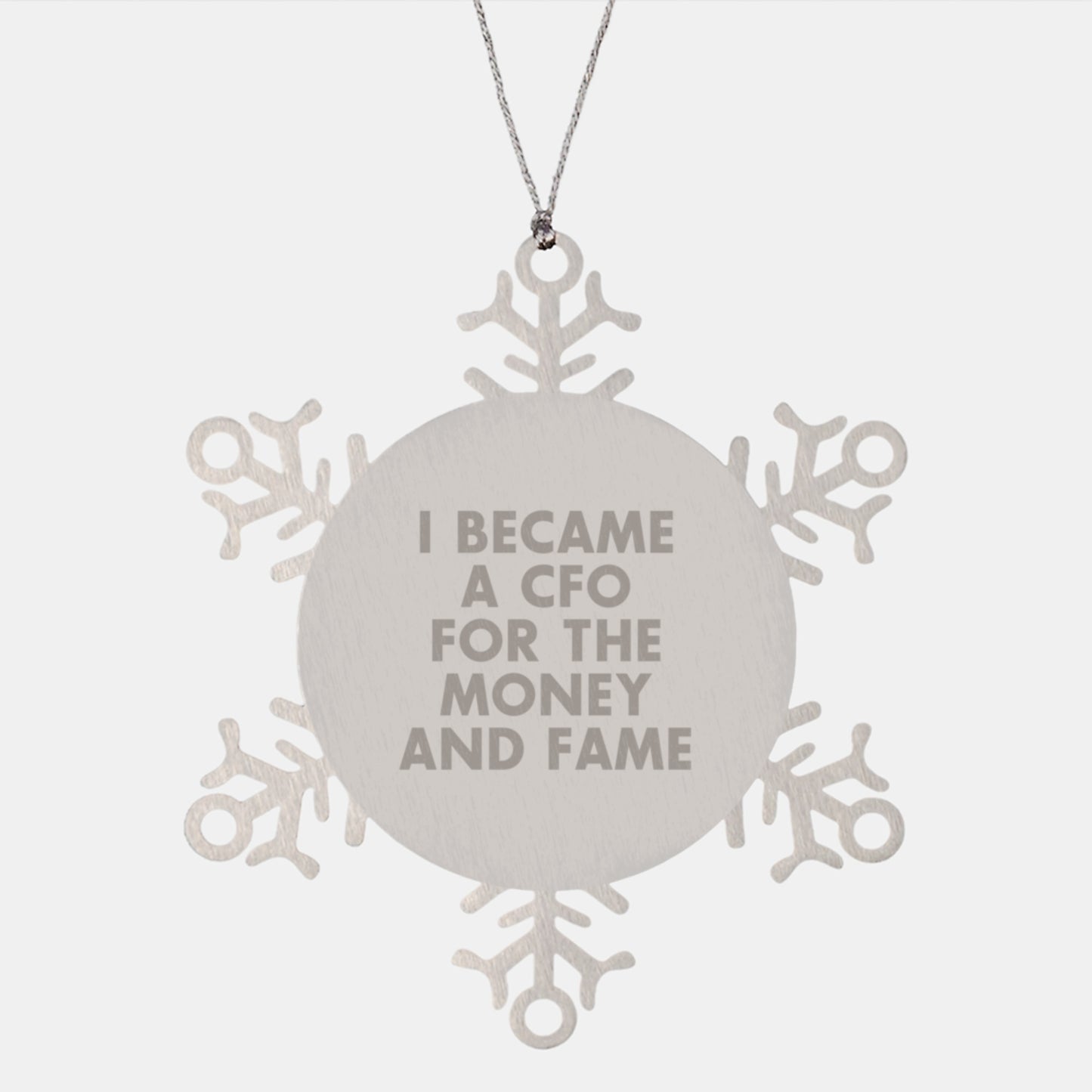 CFO Snowflake Ornament Gifts from Friends to CFO Men - Funny CFO Gifts for Men - Christmas Unique Gifts - Image 1
