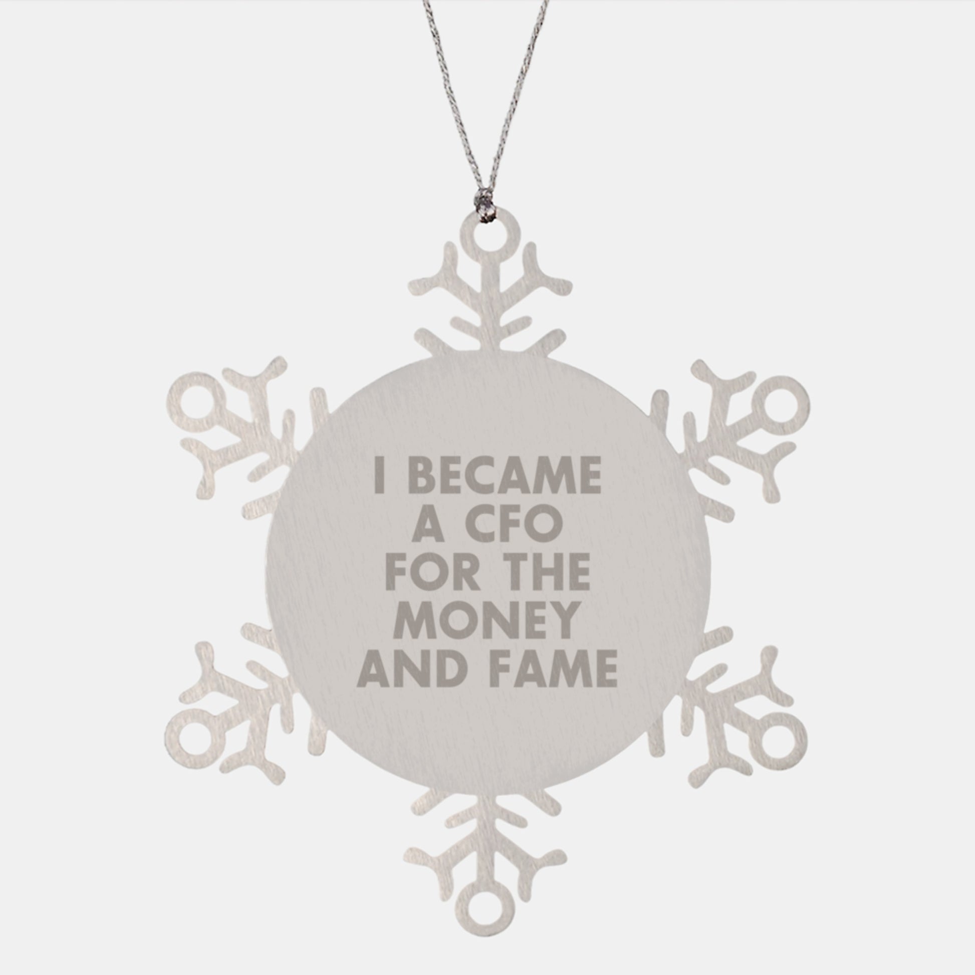 CFO Snowflake Ornament Gifts from Friends to CFO Men - Funny CFO Gifts for Men - Christmas Unique Gifts - Image 1
