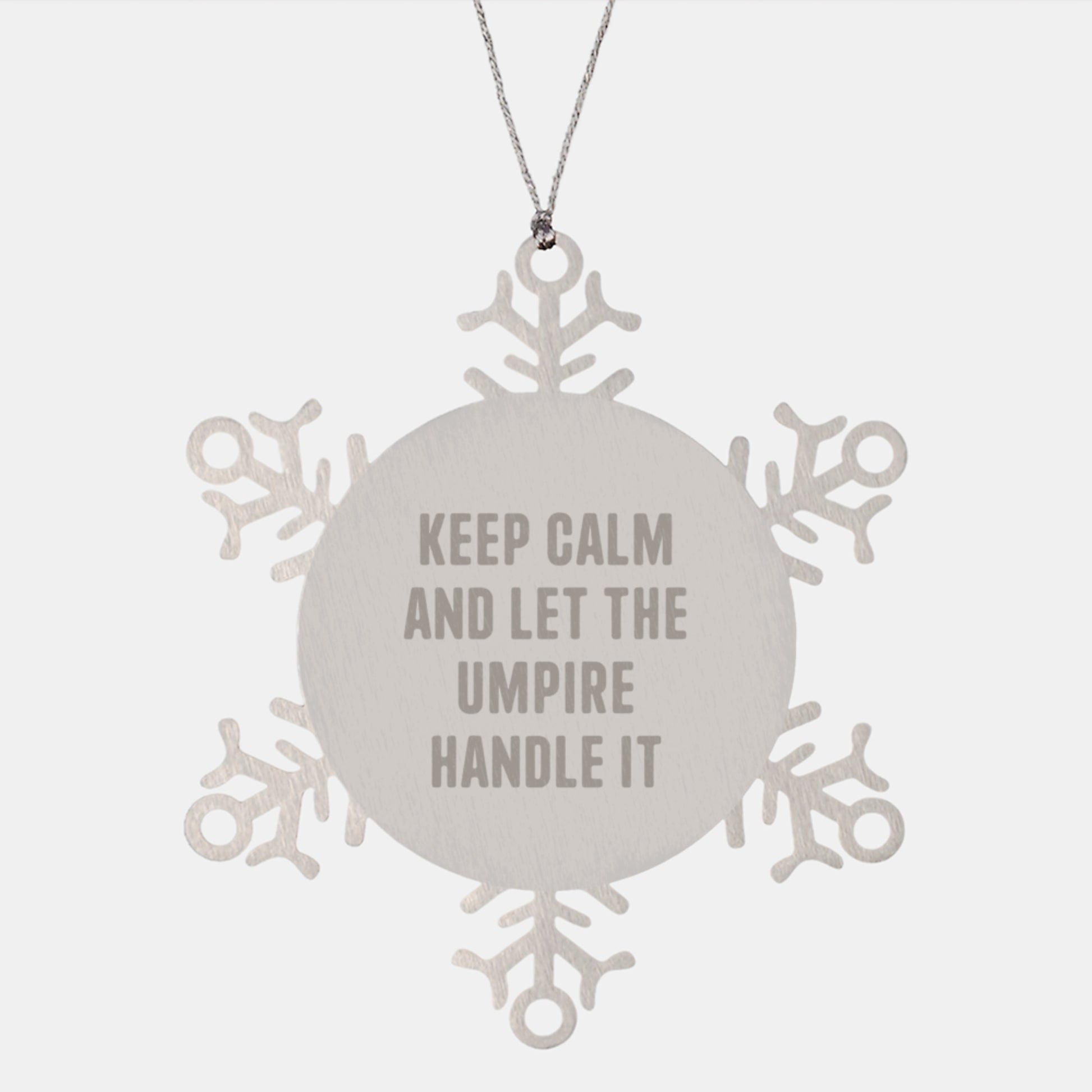 Funny Umpire Gifts for Friends, Umpire Snowflake Ornament - Unique Christmas Unique Gifts from Men to Umpire - Image 1