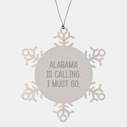 Alabama Snowflake Ornament Favorite for Kids Christmas Gift - Image 1