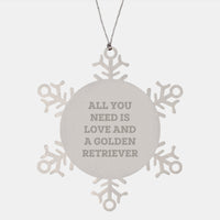 Load image into Gallery viewer, Funny Golden Retriever Dog Snowflake Ornament Gifts from Friends for Golden Retriever Dog Lovers Christmas Unique - Image 1
