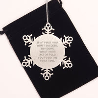 Load image into Gallery viewer, Funny Actor Gifts Snowflake Ornament for Actor Friends Family Men from Men - Image 2
