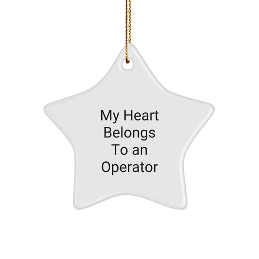 Operator Star Ornament Christmas Gift for Coworkers Idea - Image 1