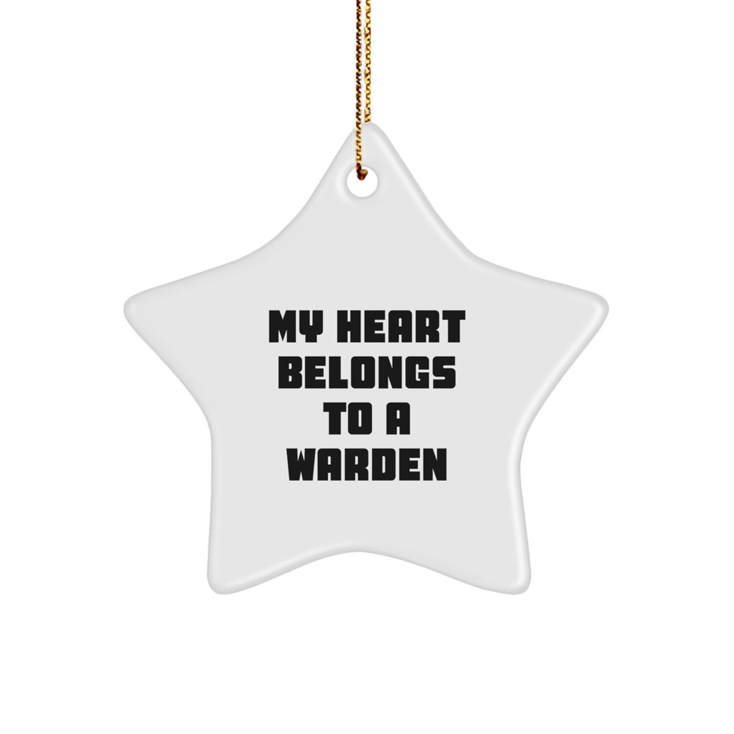 Warden Star Ornament Keepsake for Him Christmas Gift - Image 1