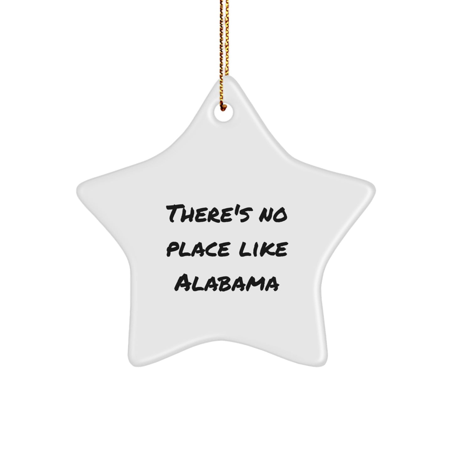 Funny Alabama Star Ornament, Gifts from Friends and Family for Alabama Christmas Decorations - Image 1