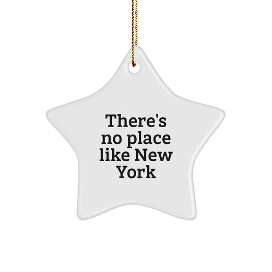 New York Star Ornament Funny Quote Gifts for Friends from NYC - Image 1