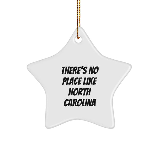 North Carolina Christmas Star Ornament - Funny Gifts from Men to Friends in NC, North Carolina Star Ornament for Women, Cute Christmas Unique Gifts - Image 1