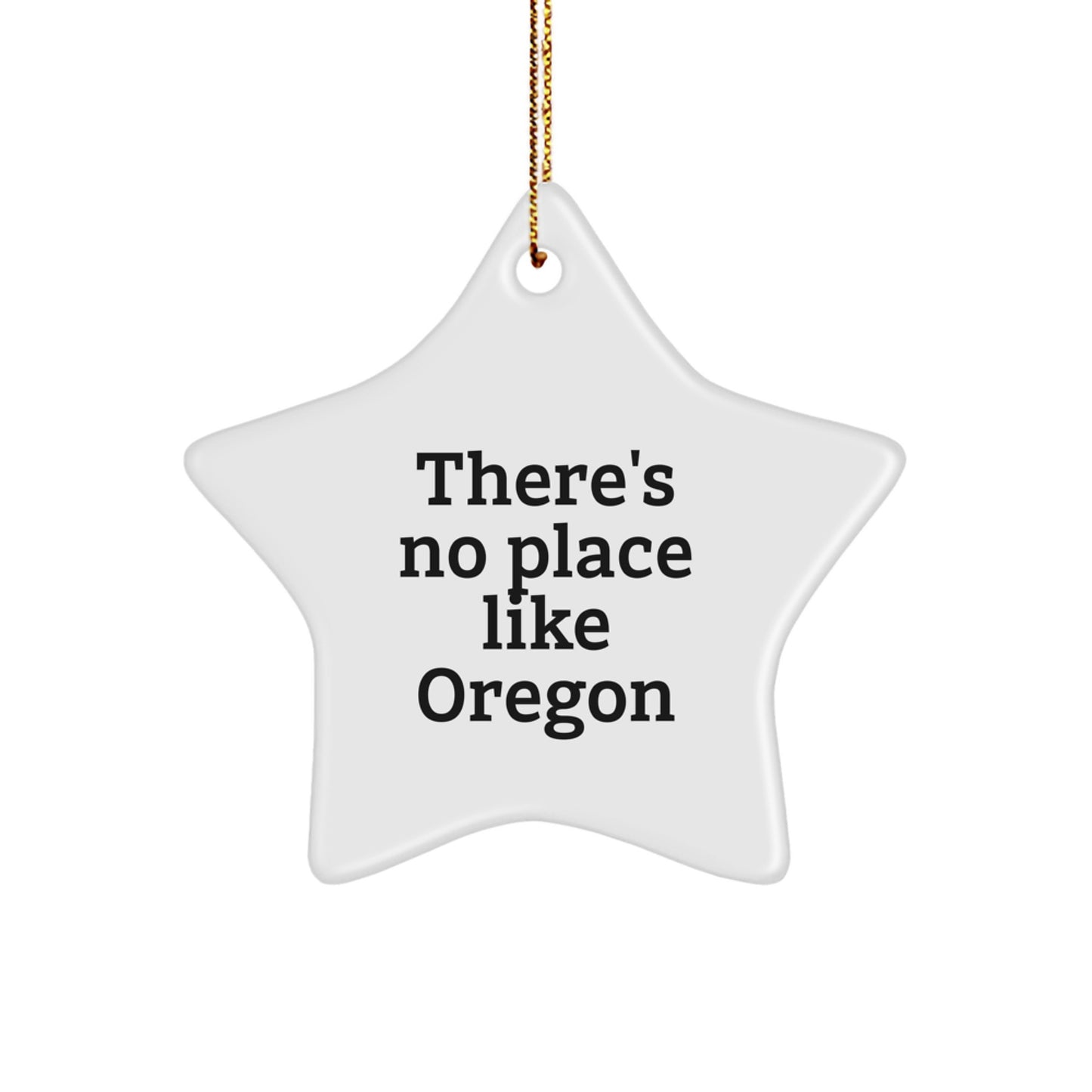 White Star Christmas Ornament Gift for Coworkers – Oregon Idea - Image 1