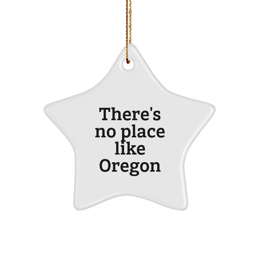 White Star Christmas Ornament Gift for Coworkers – Oregon Idea - Image 1