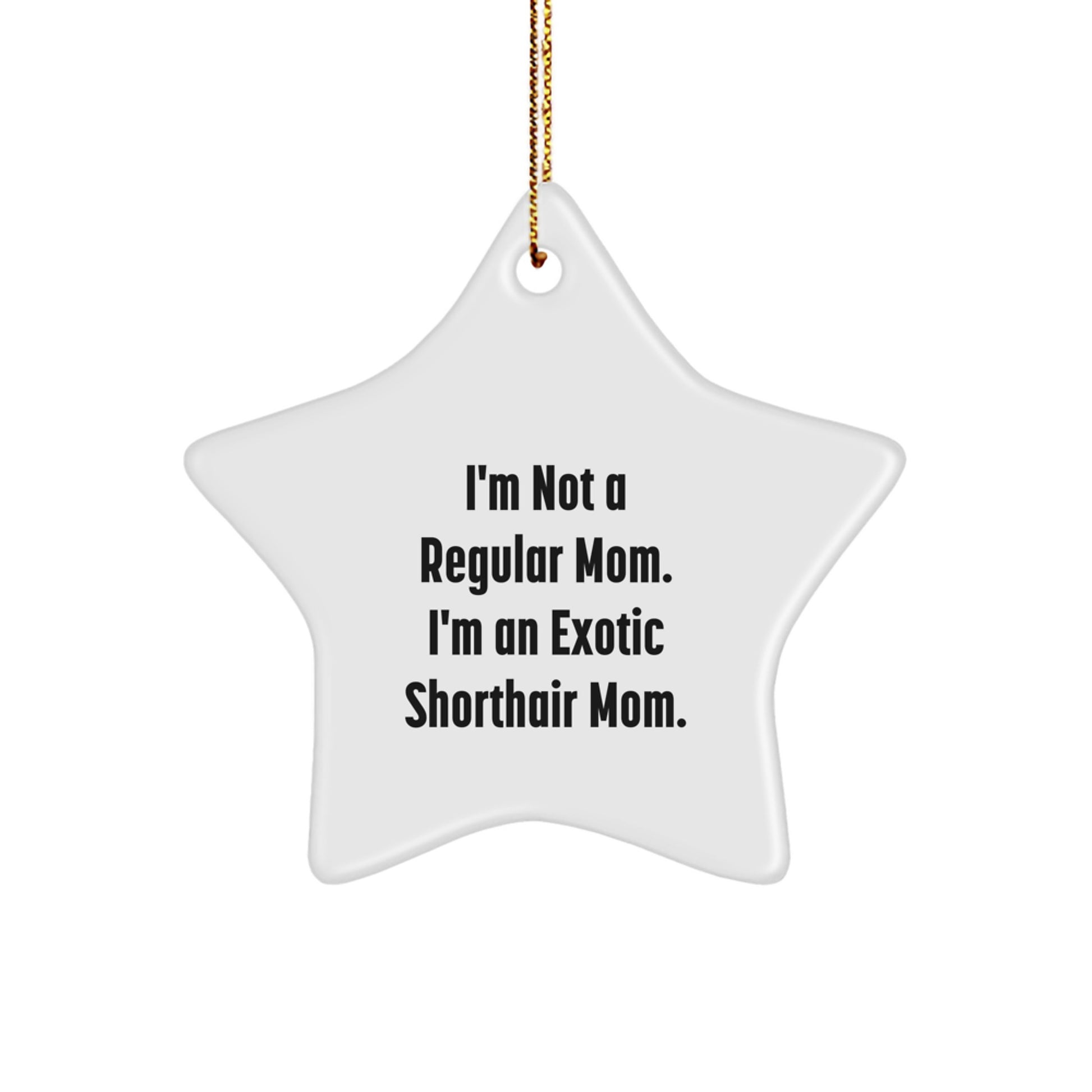 For Him Exotic Shorthair Mom Keepsake Christmas Unique Gift Star Ornament - Image 1