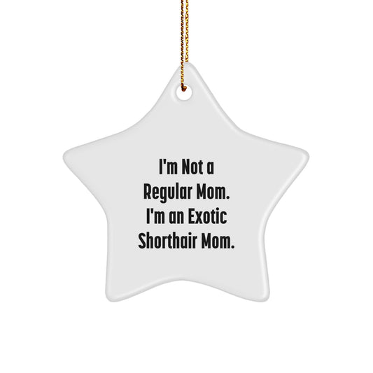 For Him Exotic Shorthair Mom Keepsake Christmas Unique Gift Star Ornament - Image 1
