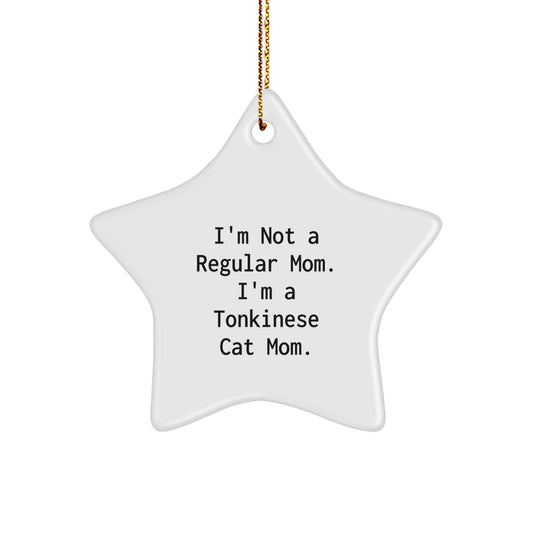 Tonkinese Cat Star Ornament Gifts from Mom for Christmas - Image 1