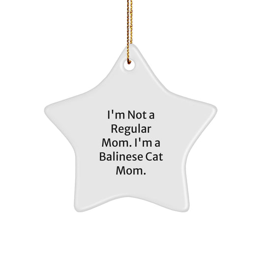 Balinese Cat Mom Bright Special Keepsake Christmas Ornament for Him Gift - Image 1