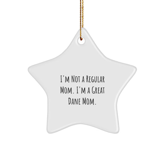 Great Dane Dog Mom Star Ornament Gifts from Family for Christmas - Image 1