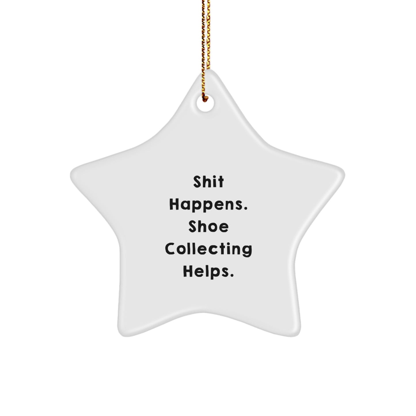 Funny Shoe Collecting Gifts from Men to Friends, Cute Star Ornament for Women, Inspirational Christmas Unique Gifts for Shoe Collecting Enthusiasts - Image 1