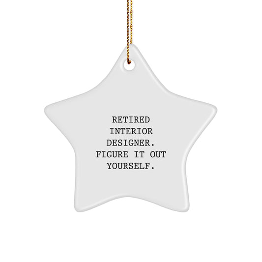 Gifts from Friends to Interior Designer Friends - Funny Star Ornament for Christmas Unique Gifts - Image 1
