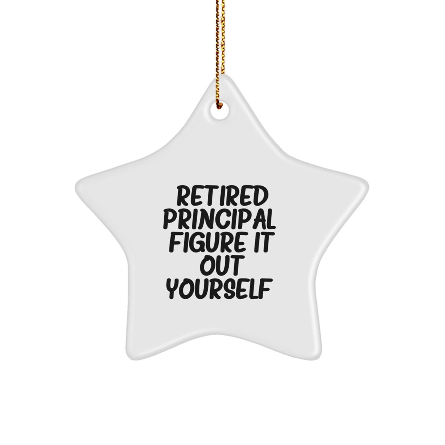 Principal Retired Principal Keepsake Christmas Ornament for Him Gift - Image 1