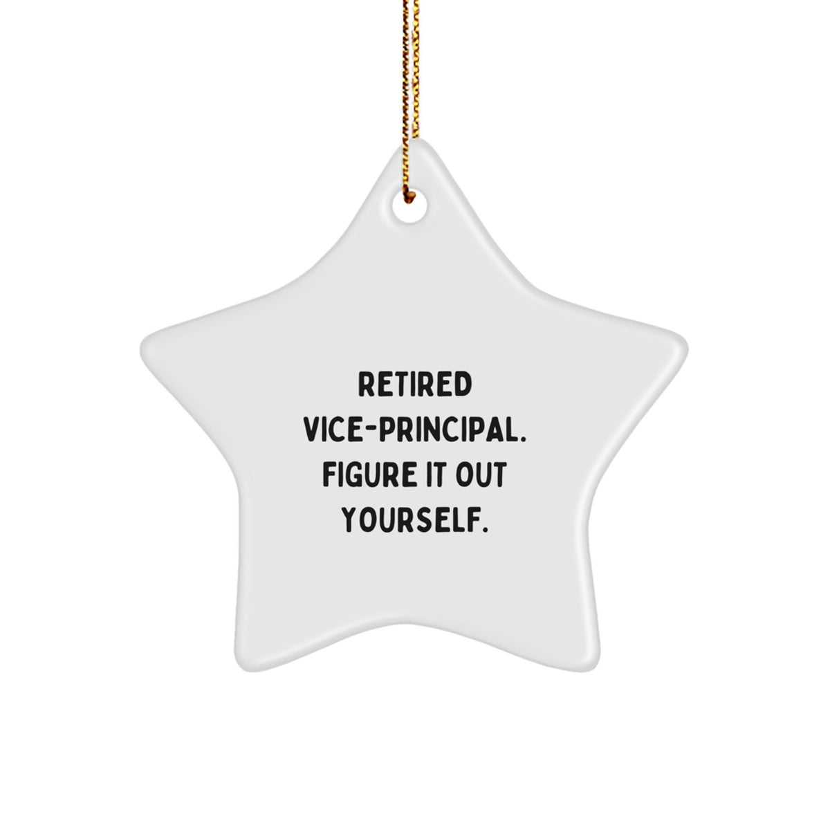 Vice-Principal Keepsake Christmas Ornament for Him Gift - Image 1