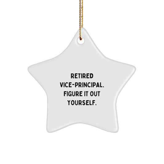 Vice-Principal Keepsake Christmas Ornament for Him Gift - Image 1