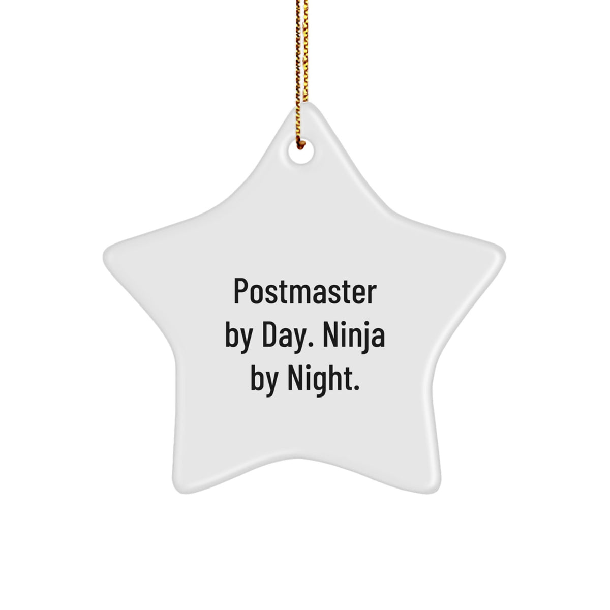 Postmaster Star Ornament for Coworkers Idea Gift – Postmaster by Day - Image 1