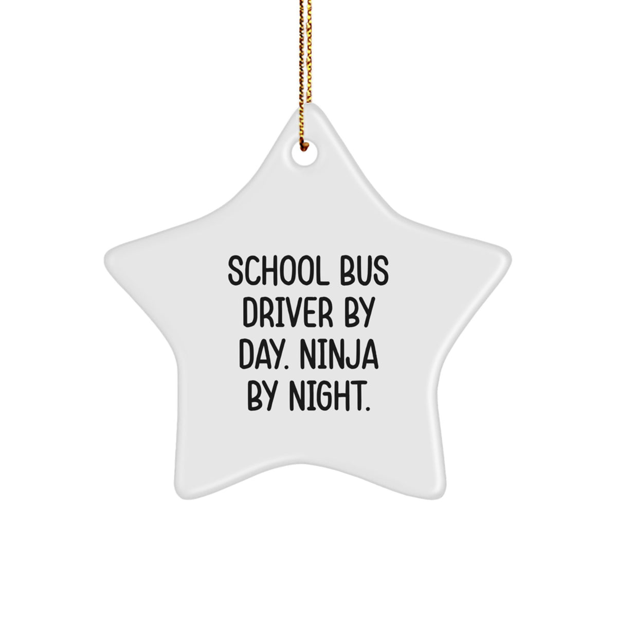 School Bus Driver Keepsake Surprise Christmas Ornament for Him Gift - Image 1