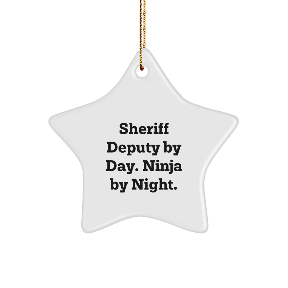 Sheriff Deputy Keepsake Christmas Ornament for Him Gift - Image 1