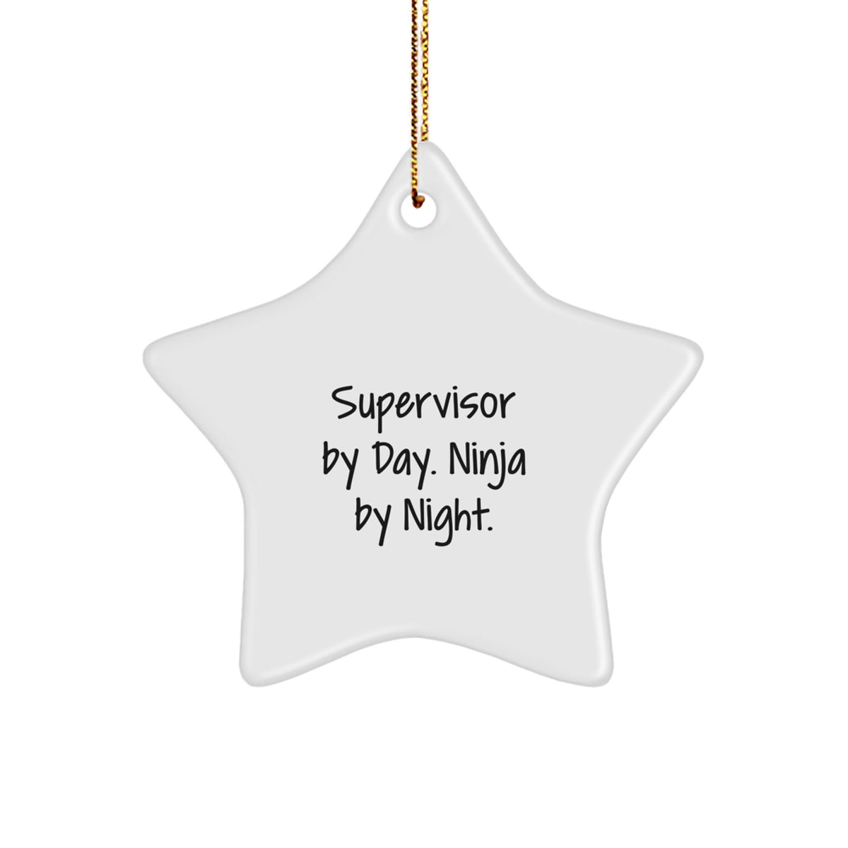 Supervisor Star Ornament Idea for Coworkers Keepsake Christmas Gift - Image 1