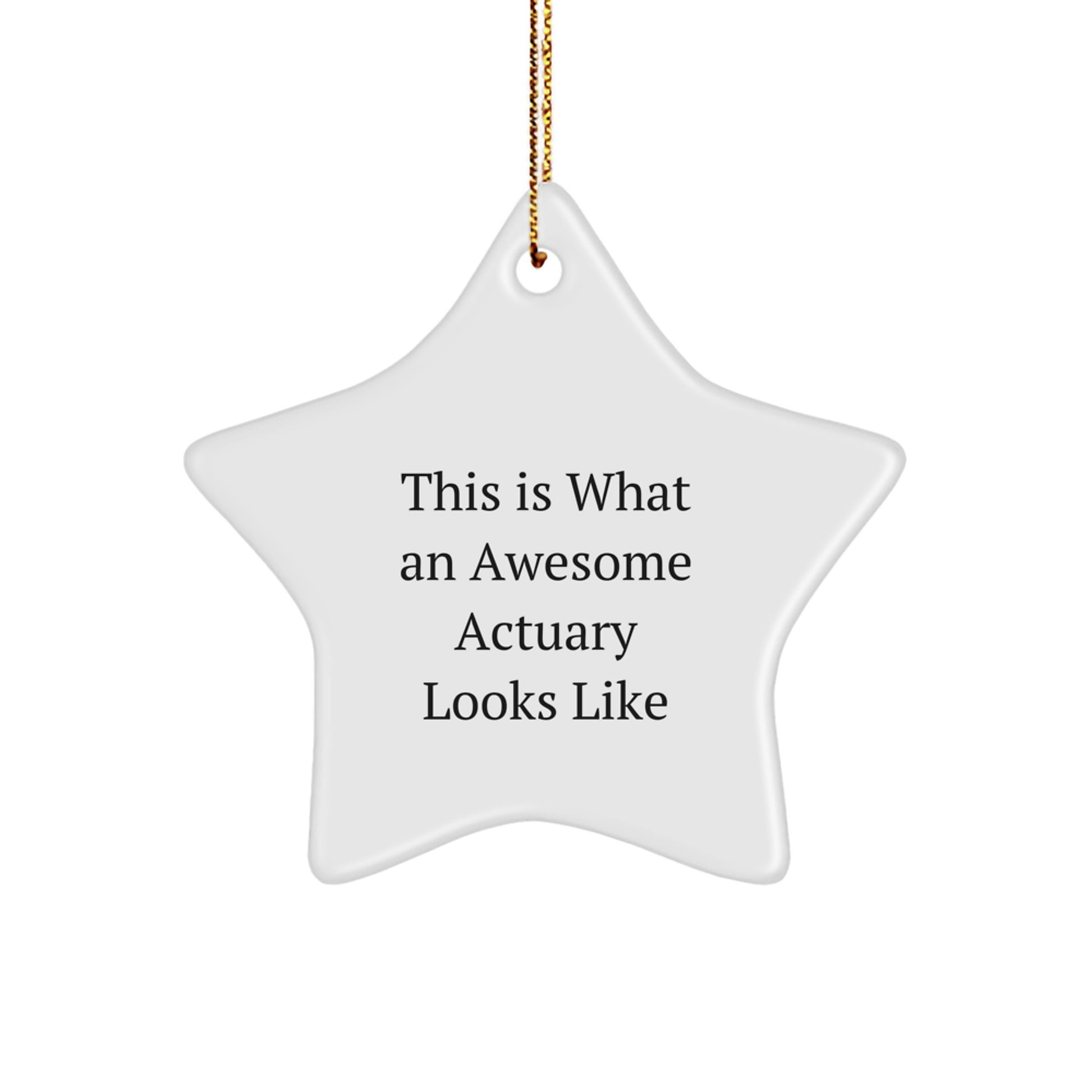Funny Actuary Gifts for Men This Is What An Awesome Actuary Looks Like Star Ornament Gifts from Husband to Son in Law Christmas Unique Gifts - Image 1