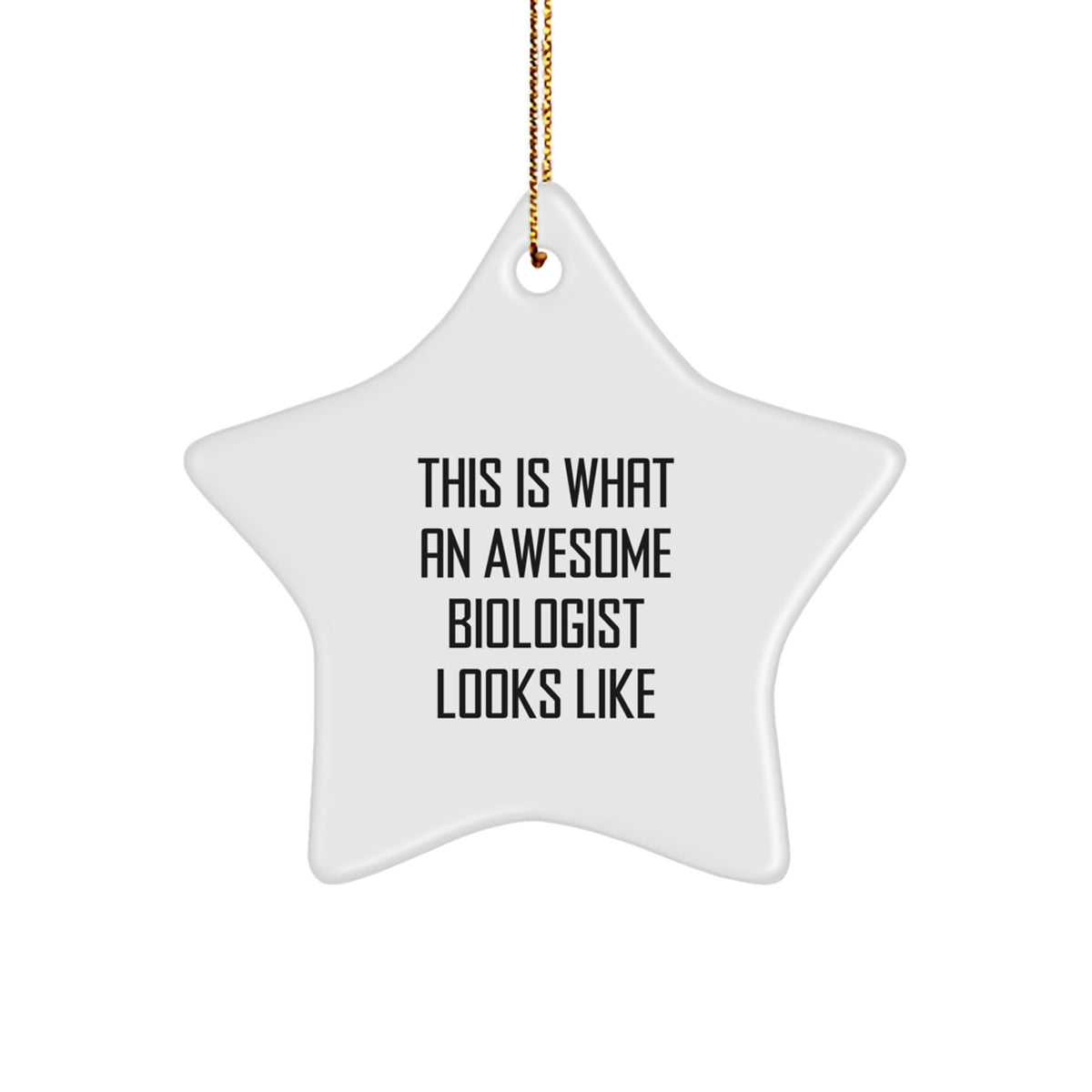 Biologist Treasure Star Ornament Christmas Gift for Family - Image 1