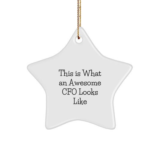 Cfo Star Ornament Memento for Roommates Holiday Christmas Gift - Image 1