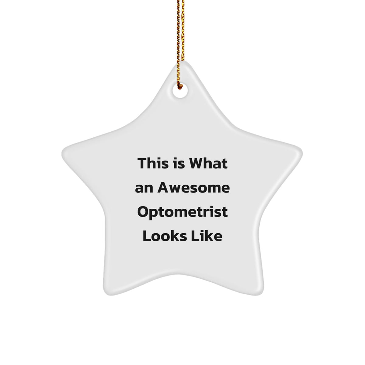 Optometrist Star Christmas Ornament Gift for Family Awesome Optometrist - Image 1