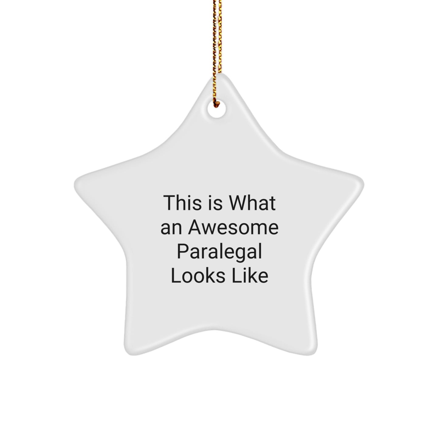 Paralegal Keepsake Christmas Ornament for Him Gift - Image 1