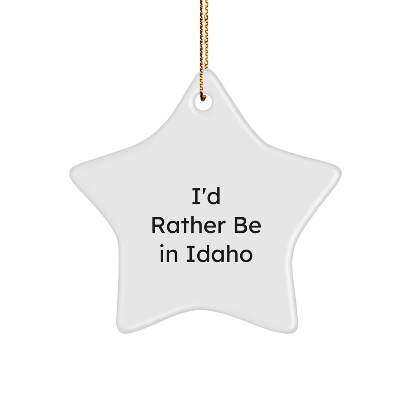 Family Treasure Idaho Star Christmas Ornament Gift Bright White - Image 1
