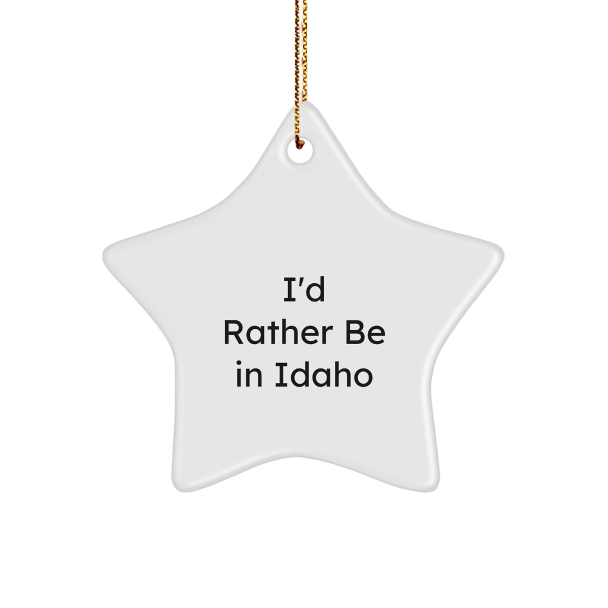 Family Treasure Idaho Star Christmas Ornament Gift Bright White - Image 1