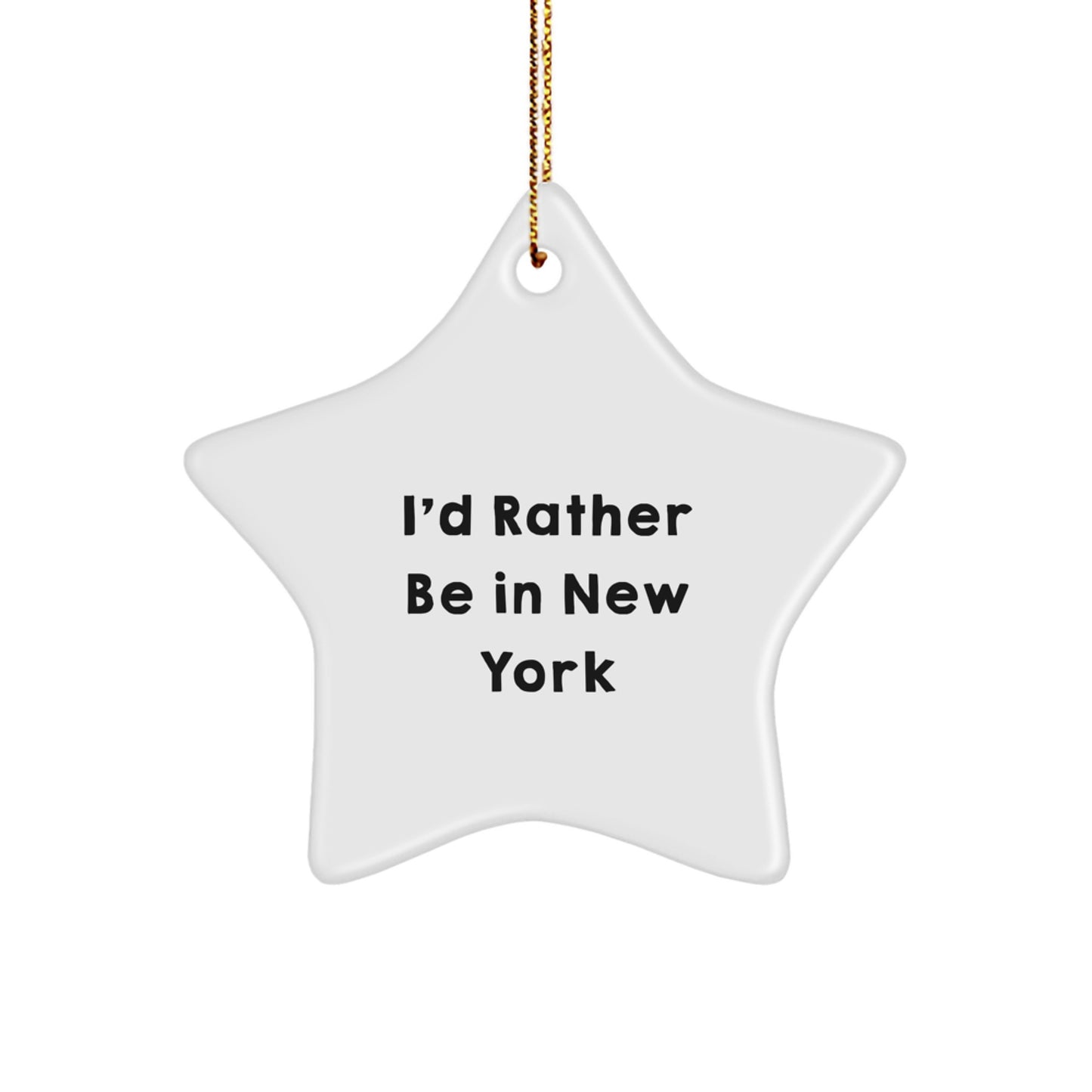 New York Keepsake Christmas Ornament for Him Gift - Image 1