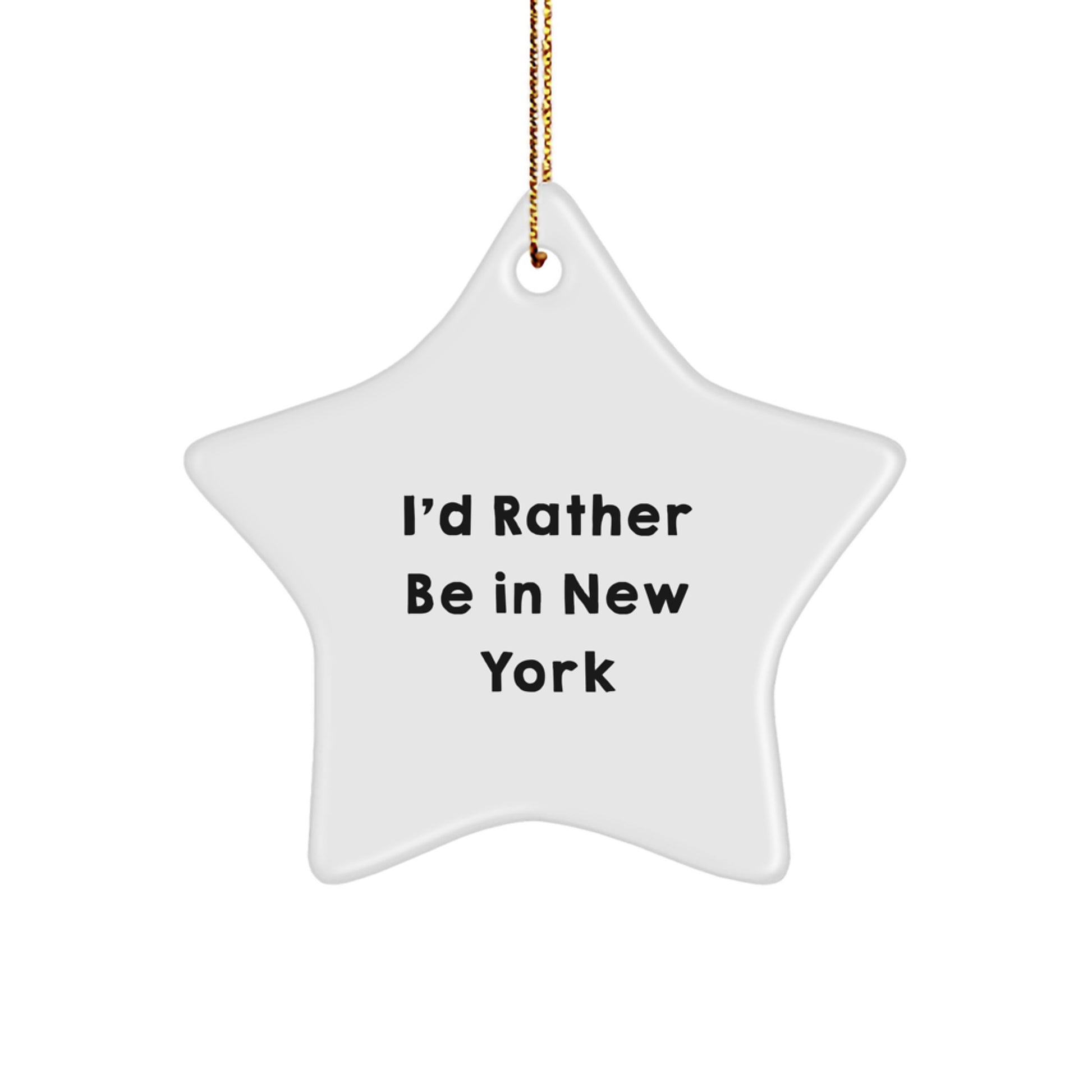 New York Keepsake Christmas Ornament for Him Gift - Image 1