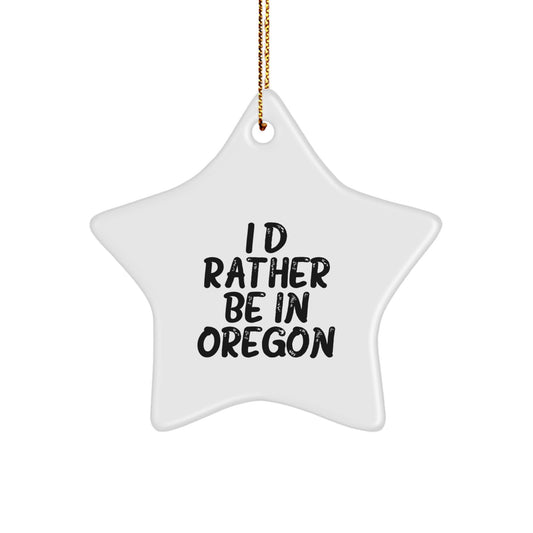 Oregon Star Ornament Keepsake Christmas Gift for Him - Image 1