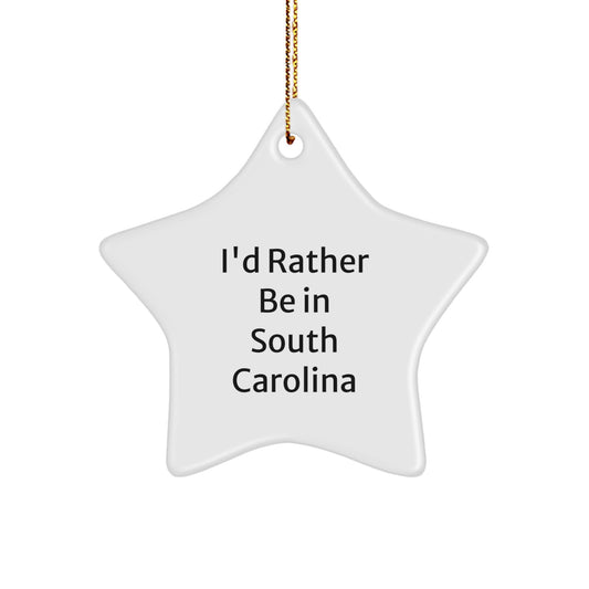 Funny South Carolina Star Ornaments Gifts from Friends and Family for Christmas Unique Presents - Image 1