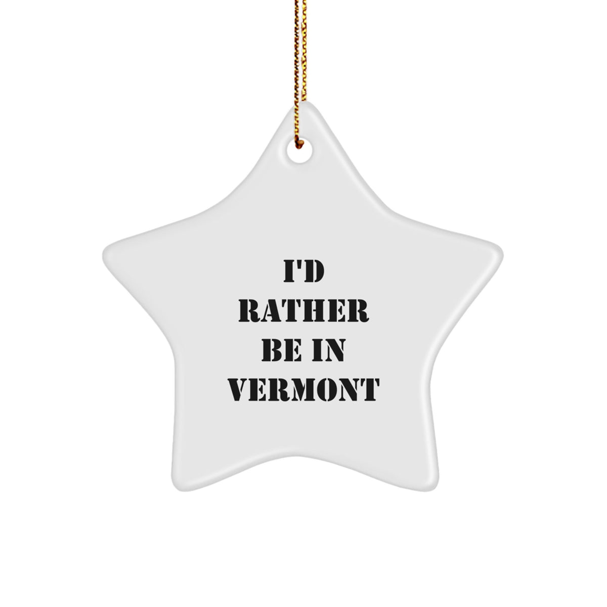 Vermont Keepsake Christmas Ornament for Him Gift – Bright Star Surprise - Image 1