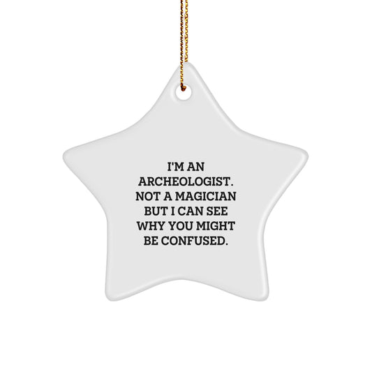Archeologist Keepsake Christmas Ornament for Him Gift - Image 1