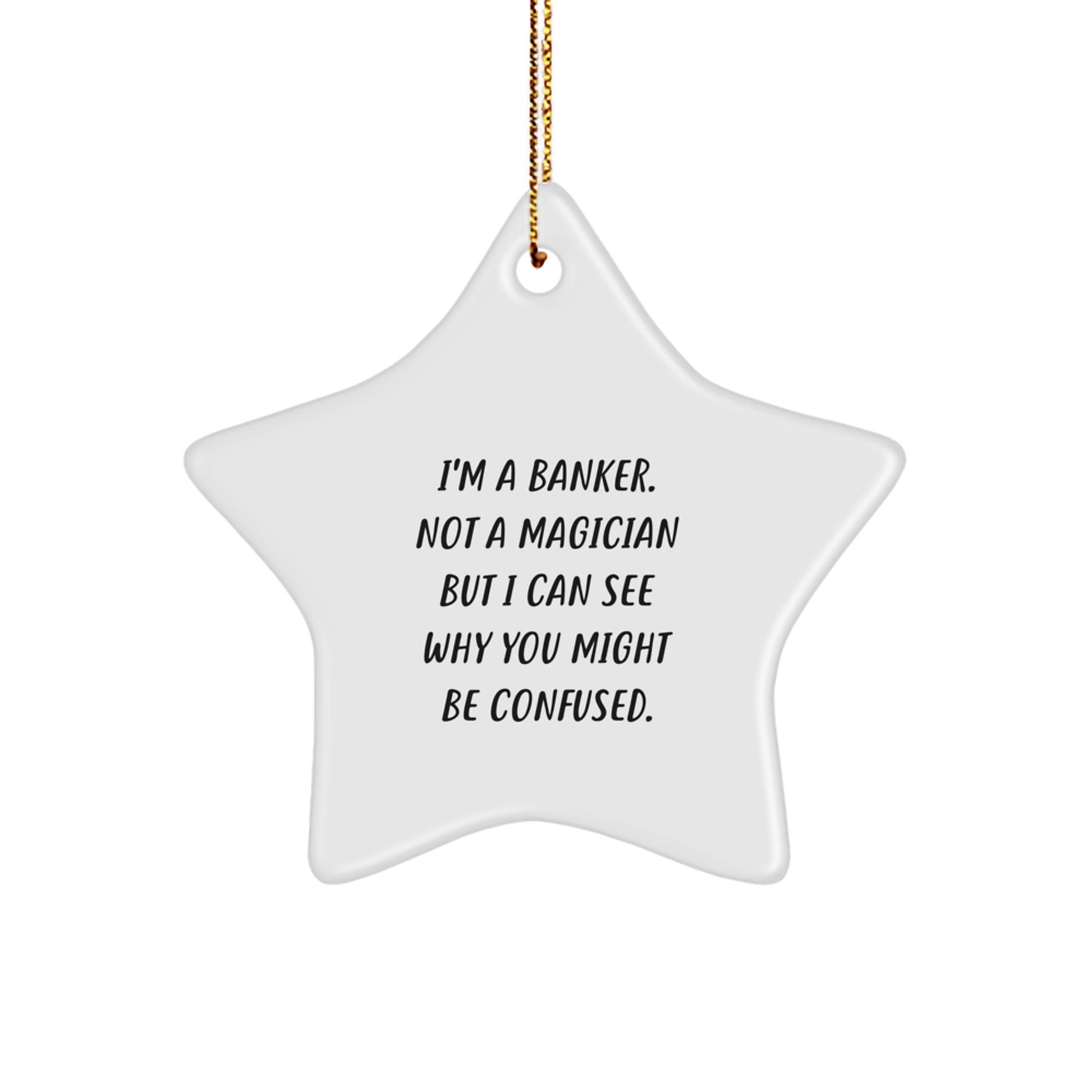 Family Banker Star Ornament Treasure Bright Festive Christmas Unique Gift - Image 1