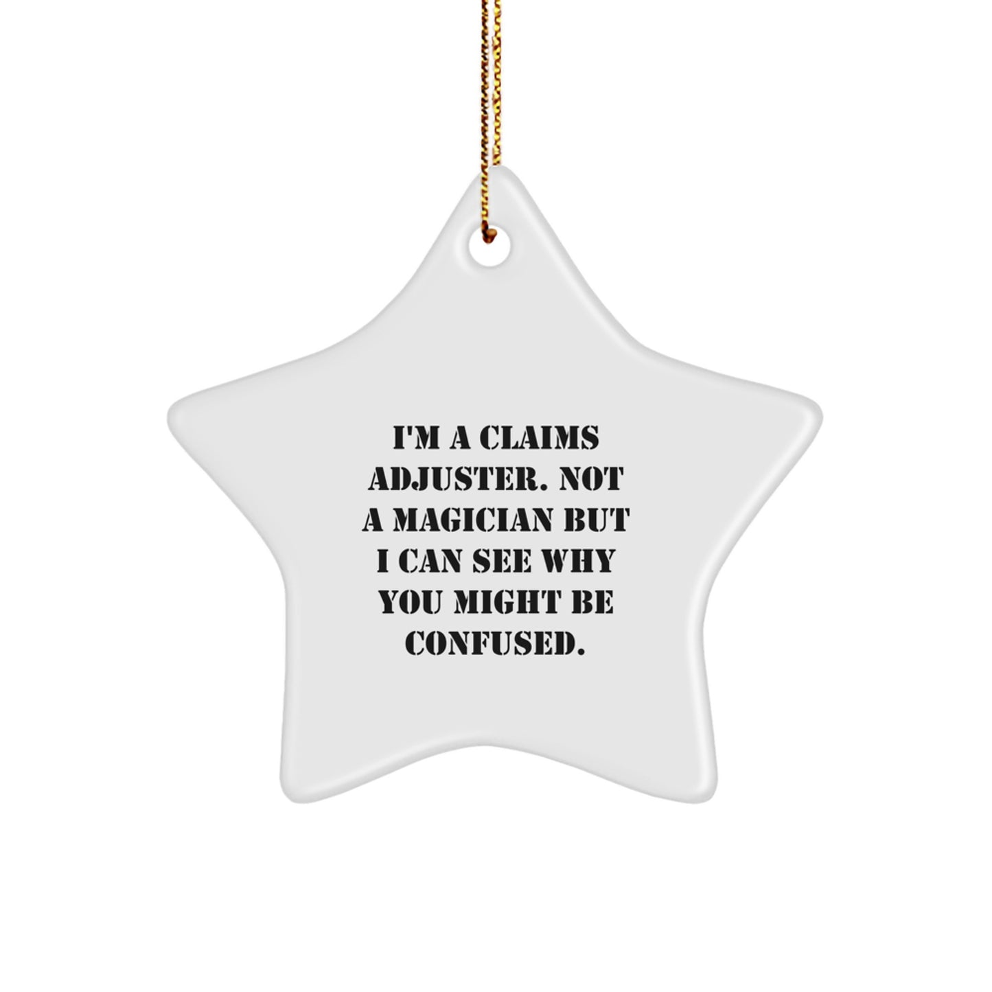 Claims Adjuster Keepsake Christmas Ornament for Him Gift - Image 1