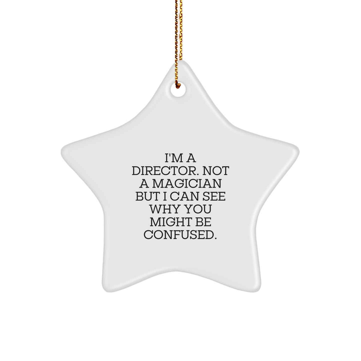 Funny Director Star Ornaments for Christmas Unique Gifts from Friends and Family to Men and Women Directors - Image 1