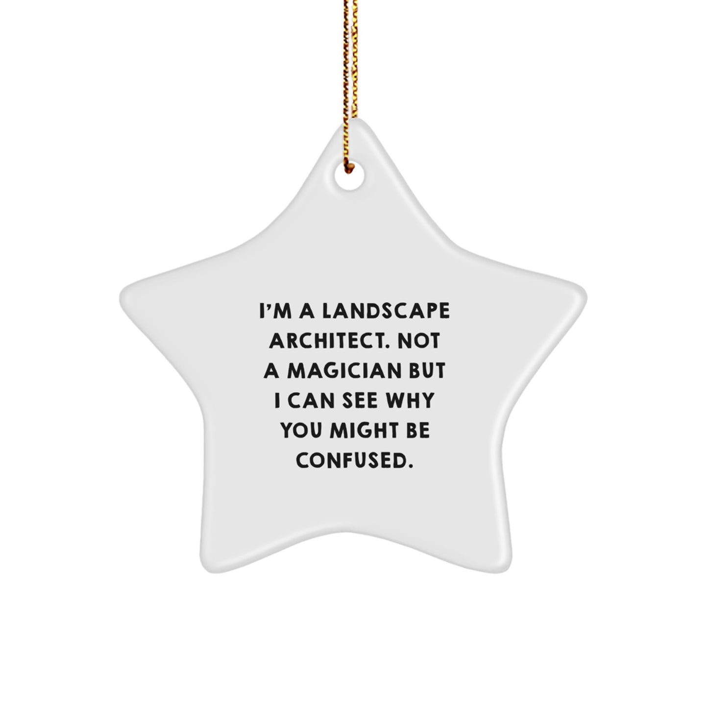 Landscape Architect Christmas Star Ornament Gifts from Friends for Landscape Architects - Image 1