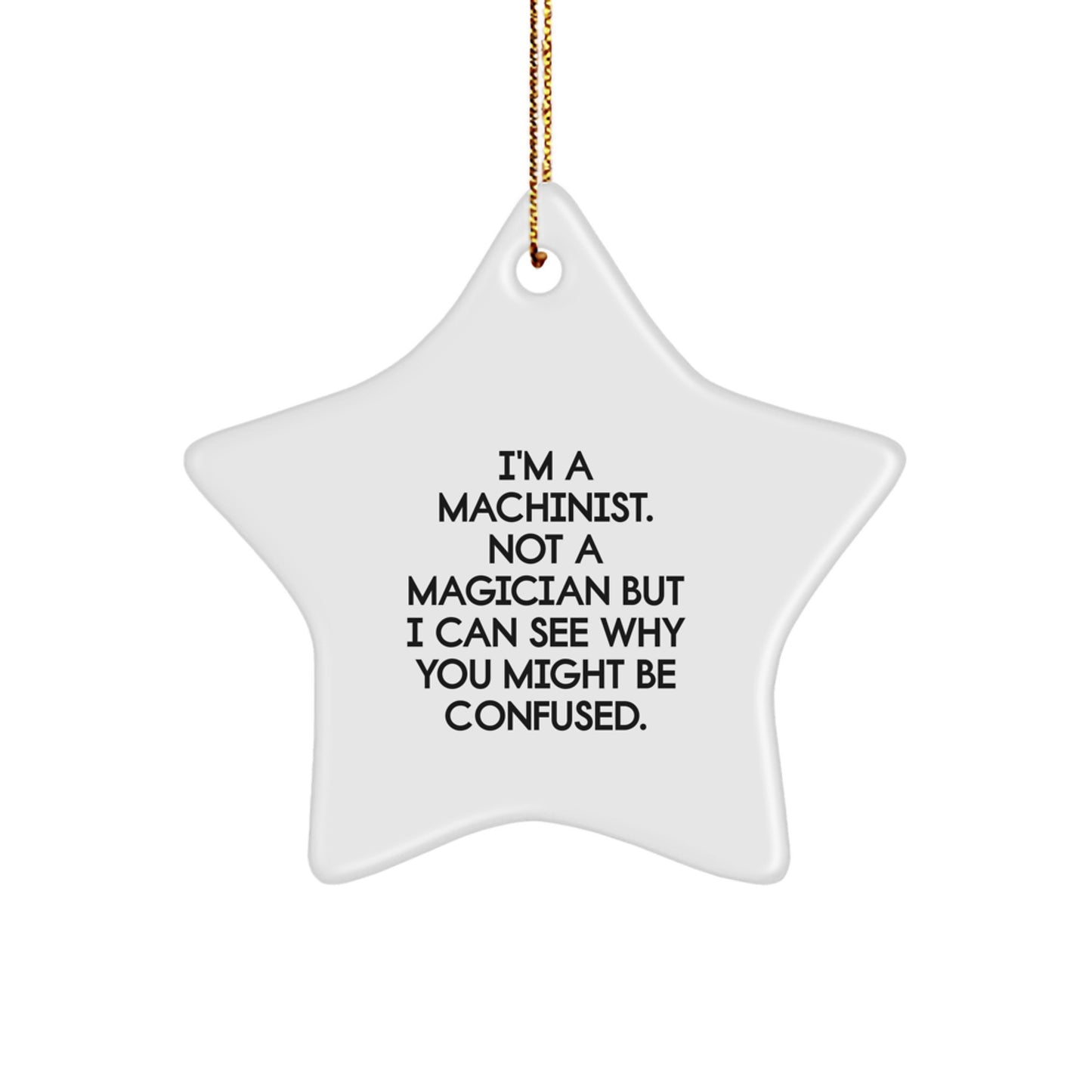 Machinist Keepsake Christmas Ornament for Him Gift - Image 1