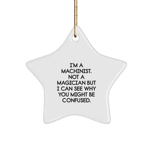 Machinist Keepsake Christmas Ornament for Him Gift - Image 1
