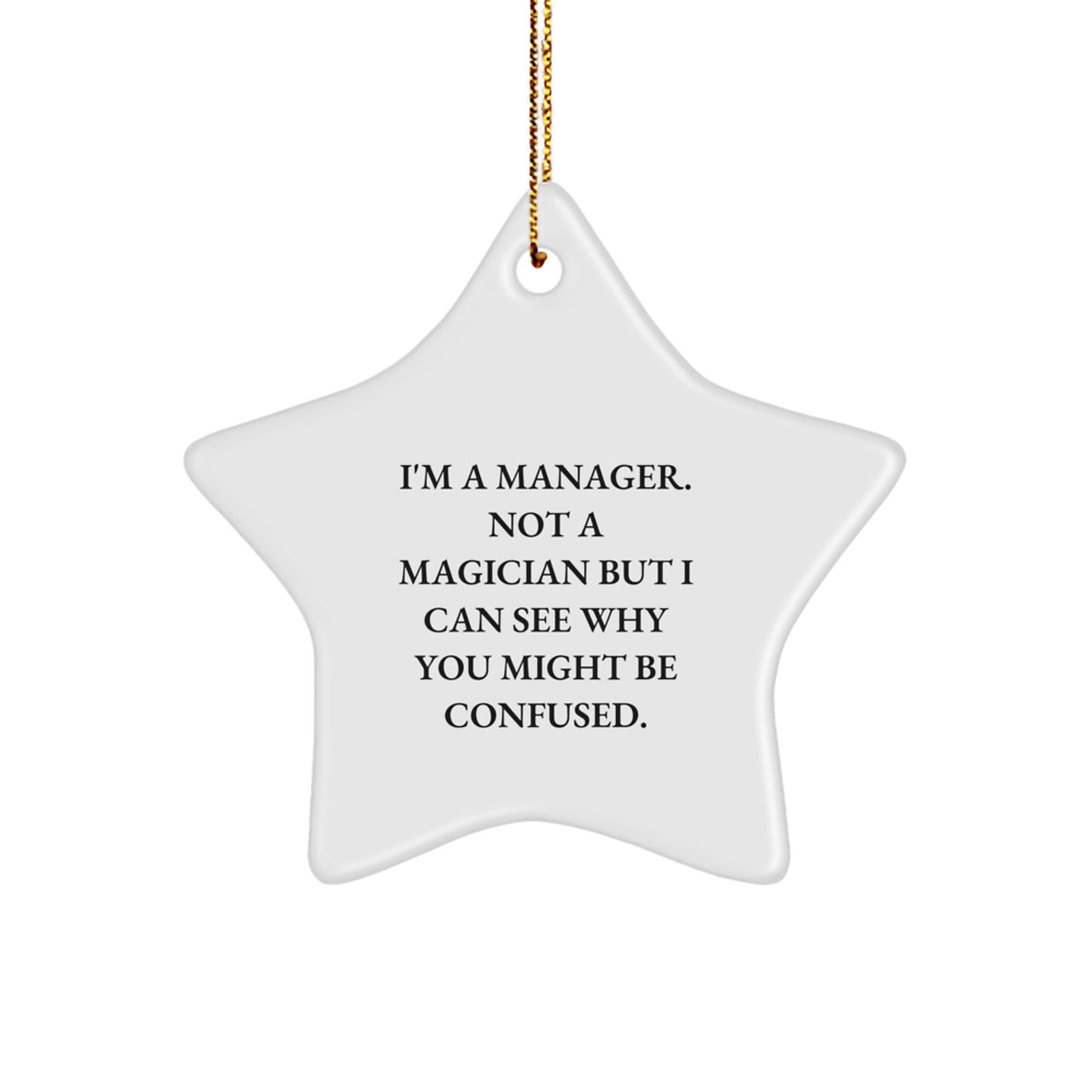 Playful Manager Christmas Ornament Bright Novelty for Friends Gift - Image 1