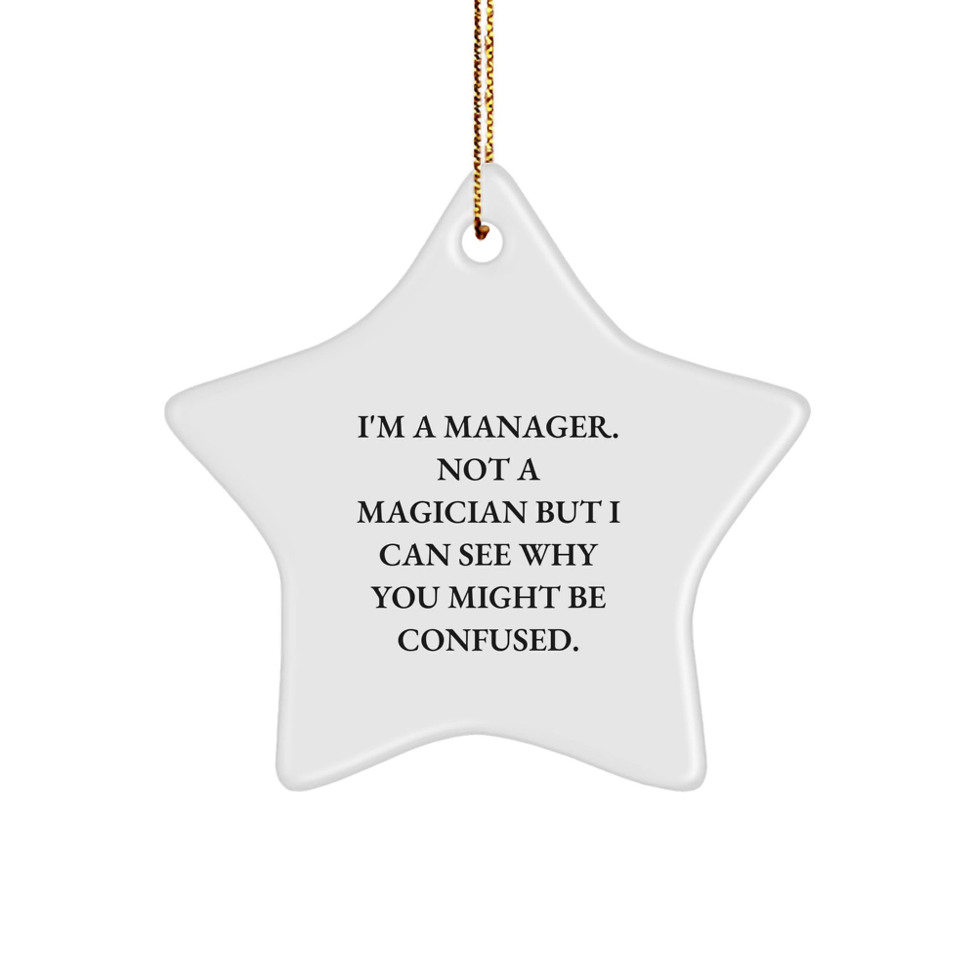 Playful Manager Christmas Ornament Bright Novelty for Friends Gift - Image 1