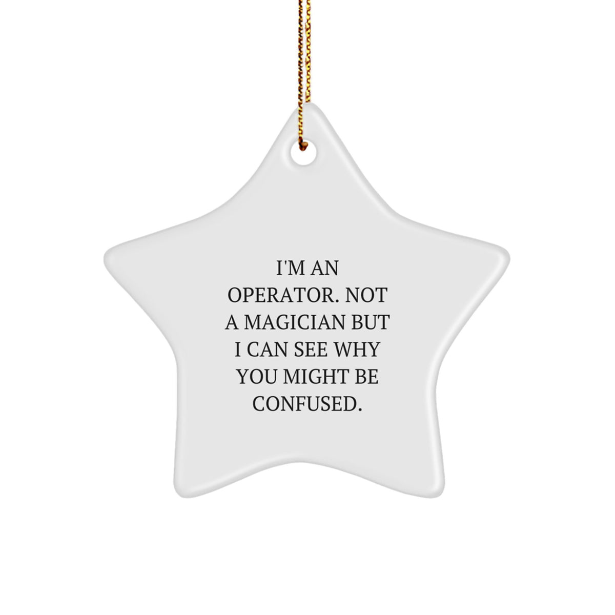 Christmas Gift Operator Christmas Ornament - Witty Present for Her - Image 1